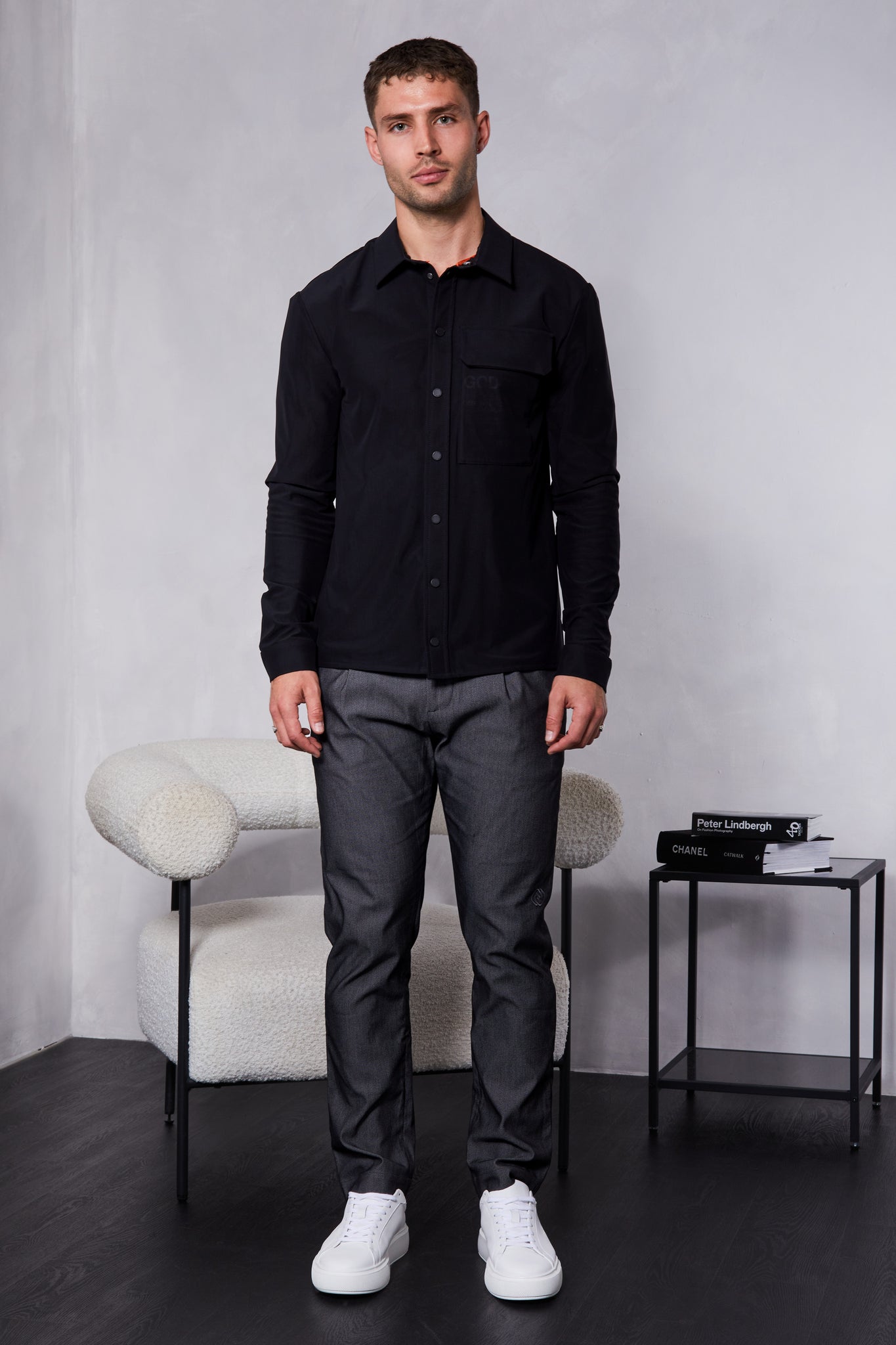 Collodi Mesh Shirt in Black
