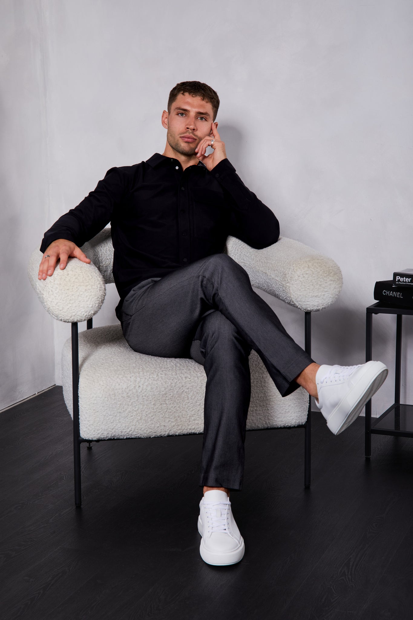 Collodi Mesh Shirt in Black