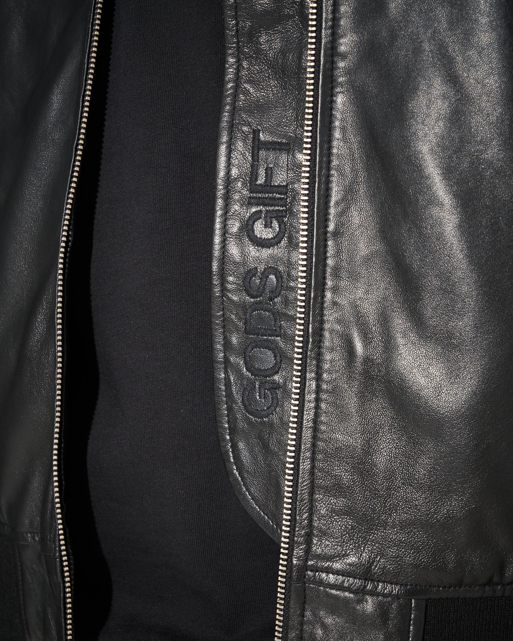 Dinno Leather Jacket in Black